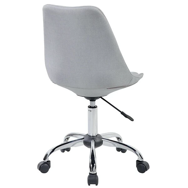 Techni Mobili Tufted Armless Task Chair, Gray - Image 3