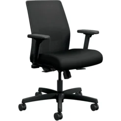 HON Ignition Ilira-Stretch Mesh Back Task Chair, Synchro-Tilt Control With Seat Slider, 26"W X 26.5"D, 26"W X 40.5"H, Black