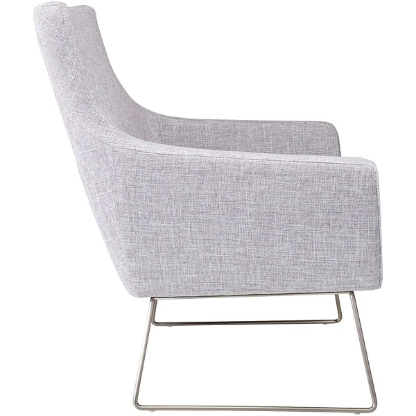 Adesso Home Kendrick Fabric Lounge Chair, Light Gray (GR2002-03) - Image 2