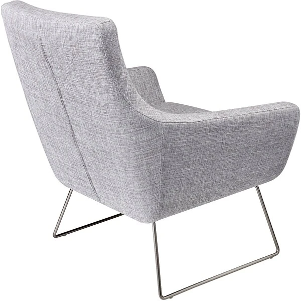 Adesso Home Kendrick Fabric Lounge Chair, Light Gray (GR2002-03) - Image 3