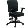 Global Offices To Go Fabric Multifunction Chair, Black, Adjustable Arms (OTG11950)