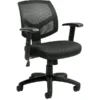 Global Offices To Go Mesh Back Managers Chair, Black, Adjustable Arms (OTG11514B)