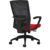 Union & Scale Workplace2.0™ Fabric Task Chair, Ruby Red, Adjustable Lumbar, Fixed Arms, Synchro Seat Slide