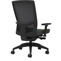 Union & Scale Workplace2.0™ Fabric Task Chair, Iron Ore, Integrated Lumbar, 2D Arms, Advanced Synchro Tilt