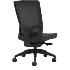 Union & Scale Workplace2.0™ Fabric Task Chair, Iron Ore, Integrated Lumbar, Armless, Advanced Synchro Tilt