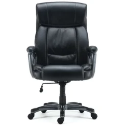 Quill Brand® Lockland Bonded Leather Big & Tall Managers Chair, Black (53235)