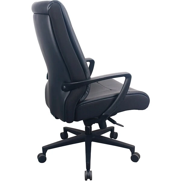 Tempur-Pedic Ergonomic Leather Swivel Executive Chair, Black (TP2500-BLKL) - Image 2
