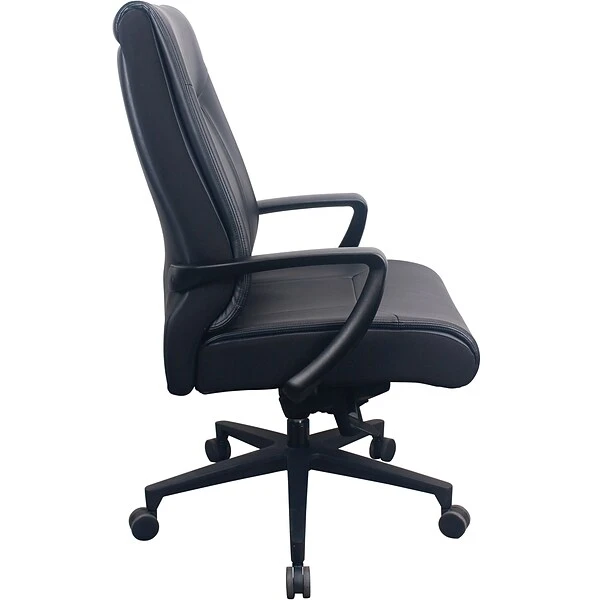Tempur-Pedic Ergonomic Leather Swivel Executive Chair, Black (TP2500-BLKL) - Image 3
