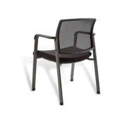 Union & Scale™ Prestige Esler Fabric Guest Chair, Black (UN28355-CC)