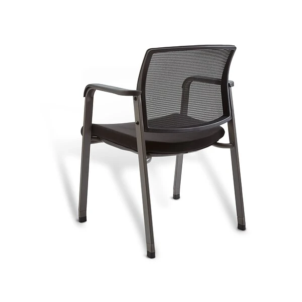 Union & Scale™ Prestige Esler Fabric Guest Chair, Black (UN28355-CC)