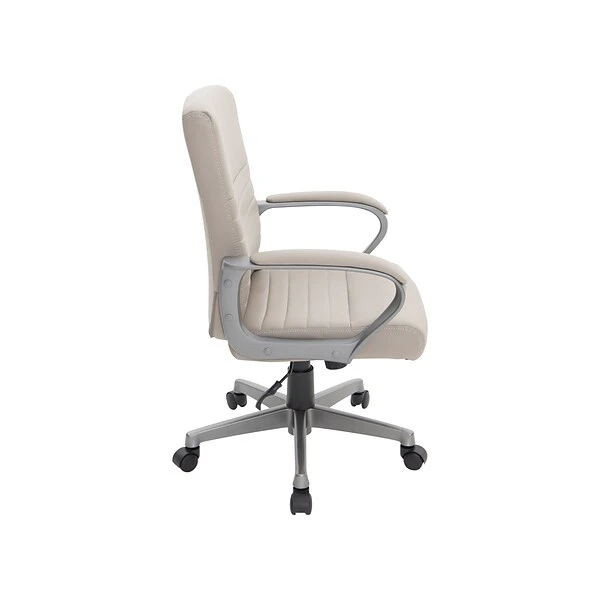 Quill Brand® Tervina Luxura Mid-Back Manager Chair, Cream (56905) - Image 4