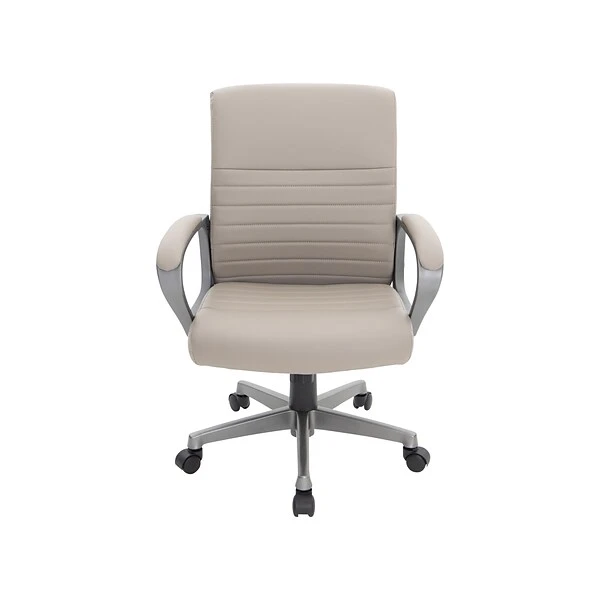 Quill Brand® Tervina Luxura Mid-Back Manager Chair, Cream (56905) - Image 2