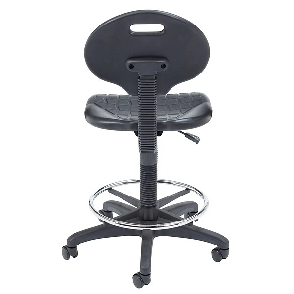 National Public Seating Kangaroo Stool 6700 Series Polyurethane Drafting Chair, Black (6722HB) - Image 4