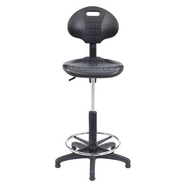 National Public Seating Kangaroo Stool 6700 Series Polyurethane Drafting Chair, Black (6722HB) - Image 5