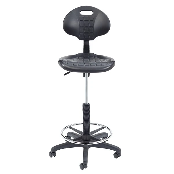 National Public Seating Kangaroo Stool 6700 Series Polyurethane Drafting Chair, Black (6722HB) - Image 6