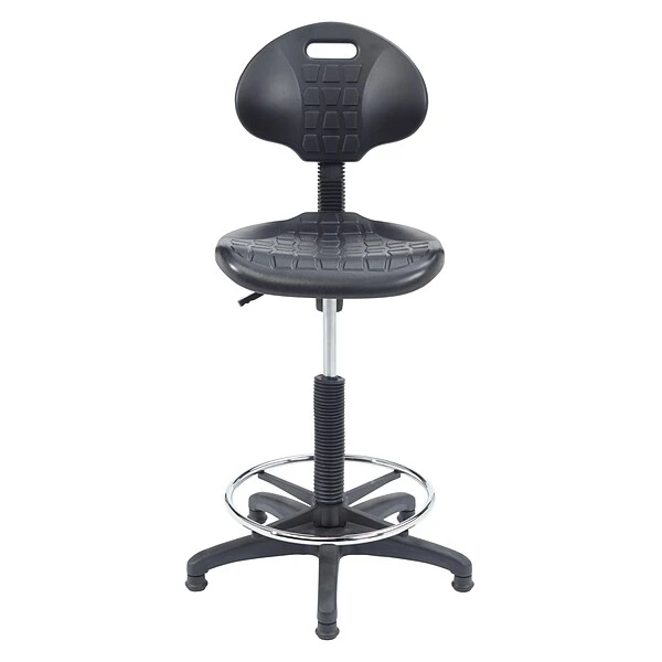 National Public Seating Kangaroo Stool 6700 Series Polyurethane Drafting Chair, Black (6722HB) - Image 7