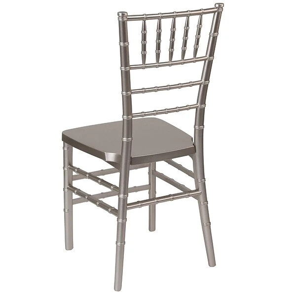 Flash Furniture HERCULES Series Resin Chiavari Chair (LEPEWTER) - Image 4
