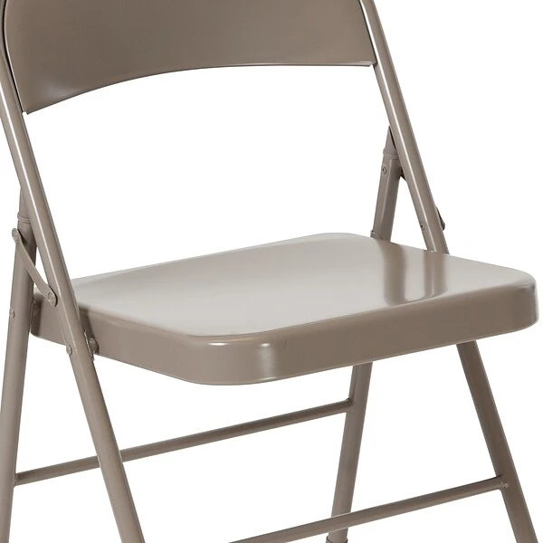 Flash Furniture HERCULES Series Metal Folding Chair, 4/Pk (4BDF002GY) - Image 8