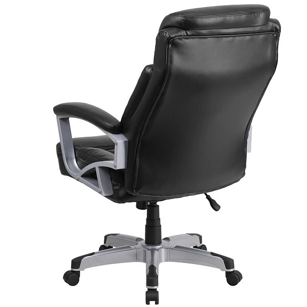 Flash Furniture HERCULES Series Ergonomic LeatherSoft Swivel Big & Tall Executive Office Chair, Black (GO18501LEA) - Image 7