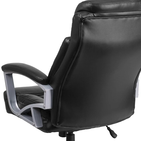 Flash Furniture HERCULES Series Ergonomic LeatherSoft Swivel Big & Tall Executive Office Chair, Black (GO18501LEA) - Image 8