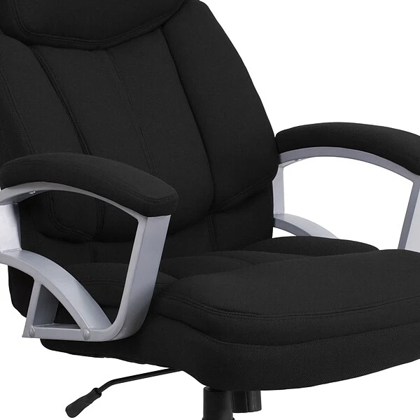 Flash Furniture HERCULES Series Ergonomic Fabric Swivel Big & Tall Executive Office Chair, Black (GO18501FAB) - Image 8