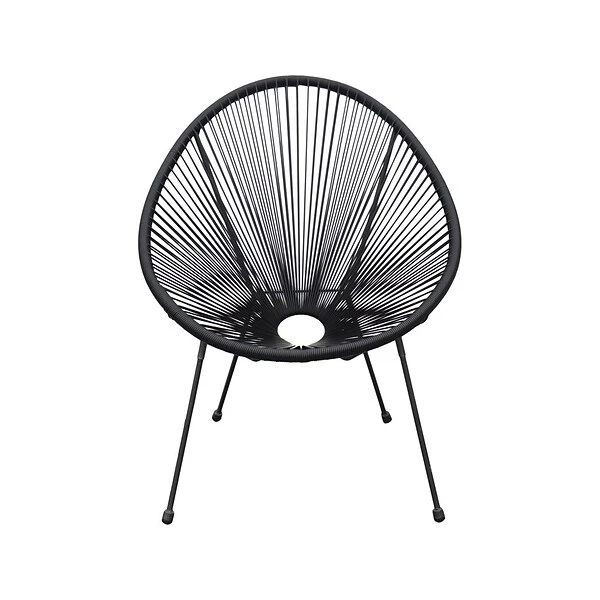 DUKAP SASSIO 3-Piece Seating Set Without Cushions, Black (O-DK-6967-BLK) - Image 2