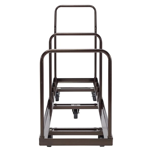 NPS Folding Chair Dolly, Vertical Storage, Brown (DY-50) - Image 6