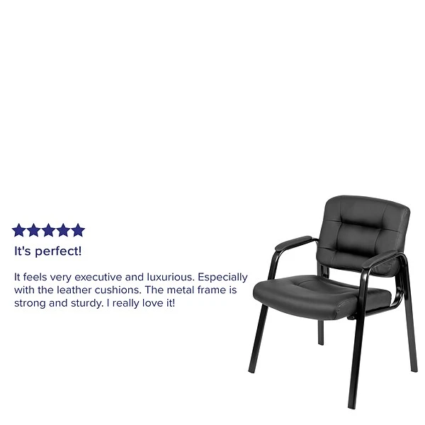 Flash Furniture Fundamentals Metal Conference Chair, Black (CH-197221X000-BK-GG) - Image 4