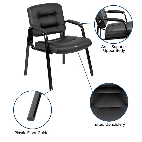 Flash Furniture Fundamentals Metal Conference Chair, Black (CH-197221X000-BK-GG) - Image 5