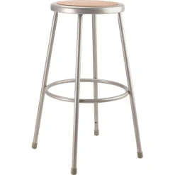 NPS 6200 Series 30" Heavy Duty Steel Stool, Gray - 2 Pack (6230/2)
