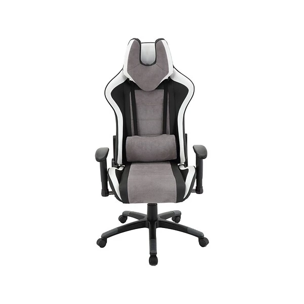 Hanover Commando Fabric Ergonomic Racing Gaming Chair, Black/Gray/White (HGC0107) - Image 2