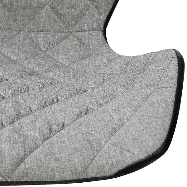 Techni Mobili Deluxe Modern Office Armless Task Chair, Grey - Image 8