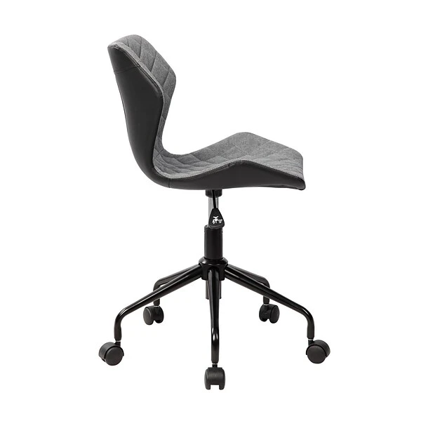 Techni Mobili Deluxe Modern Office Armless Task Chair, Grey - Image 4