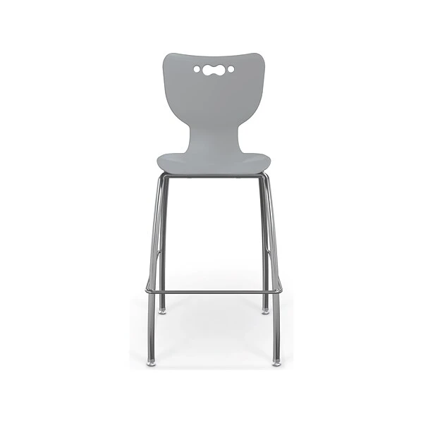 MooreCo Hierarchy Polypropylene Kids Stool, Cool Gray (53221GreyNACH) - Image 3