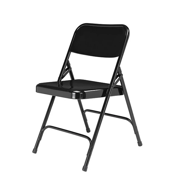 NPS 200 Series Premium Folding Chairs, Steel, Black, 4 Pack (210/4) - Image 2