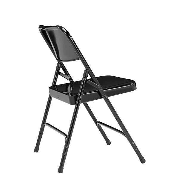 NPS 200 Series Premium Folding Chairs, Steel, Black, 4 Pack (210/4) - Image 3