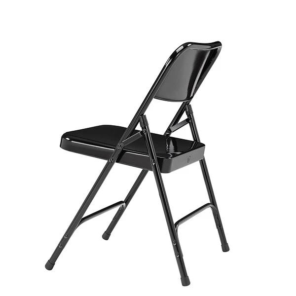 NPS 200 Series Premium Folding Chairs, Steel, Black, 4 Pack (210/4) - Image 4