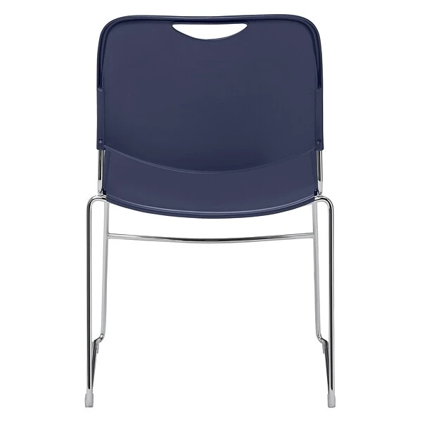 NPS 8500 Series Hi Tech Compact Stack Chair, Plastic, Navy Blue (8505) - Image 4