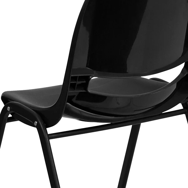 Flash Furniture HERCULES Plastic Shell Stack Chair, Black (RUT-EO1-BK-GG) - Image 7