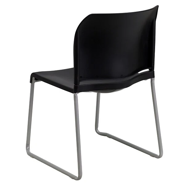 Flash Furniture HERCULES Plastic Stack Chair, Black (RUT238ABKGG) - Image 6