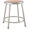 NPS 6200 Series Armless Wood 18 Inch Stool, Gray, 5 Pack (6218/5)