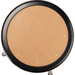 NPS 6200 Series Armless Wood Height Adjustable 24 Inch Stool, Black (6224H-10)