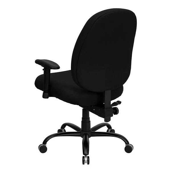 Flash Furniture HERCULES Series Ergonomic Fabric Swivel Big & Tall Executive Office Chair, Black (WL715MGBKA) - Image 3