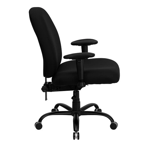 Flash Furniture HERCULES Series Ergonomic Fabric Swivel Big & Tall Executive Office Chair, Black (WL715MGBKA) - Image 4