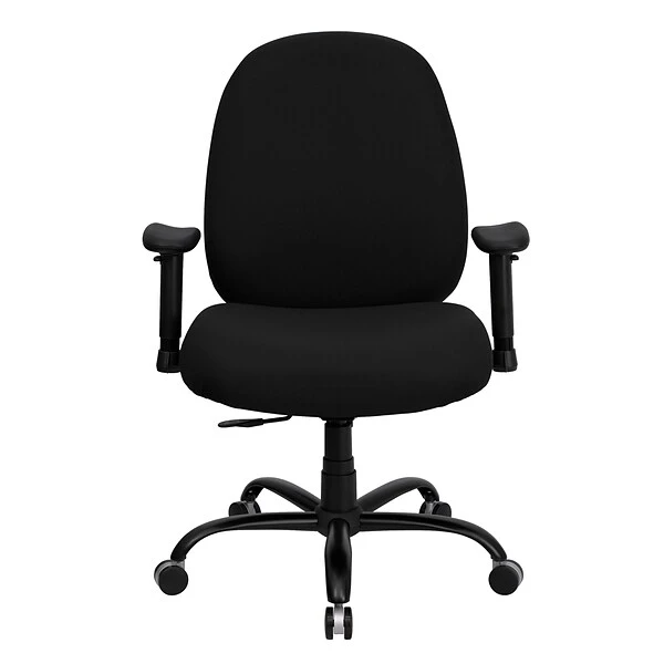 Flash Furniture HERCULES Series Ergonomic Fabric Swivel Big & Tall Executive Office Chair, Black (WL715MGBKA) - Image 5