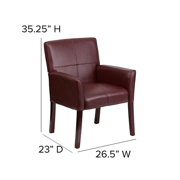 Flash Furniture Executive Leather Reception Set, Burgundy (BT353BGLEA) - Image 5