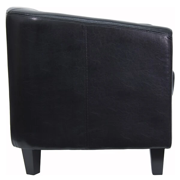Flash Furniture Faux Leather Lounge Chair, Black (BT873BK) - Image 8