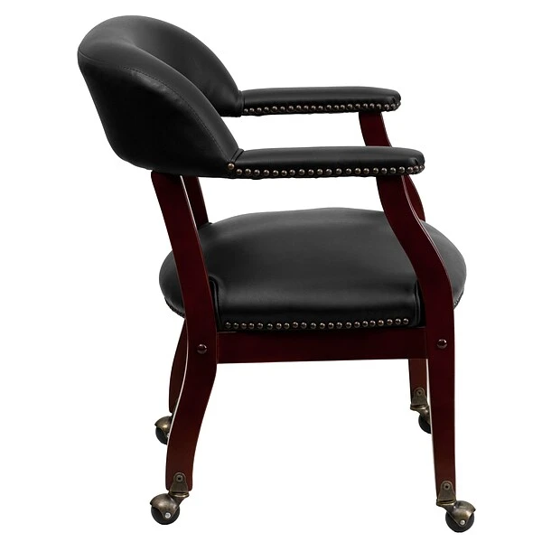 Flash Furniture Vinyl Accent Chair, Black (BZ100BLK) - Image 8