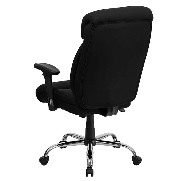 Flash Furniture HERCULES Series Ergonomic Fabric Swivel Big & Tall Executive Office Chair, Black (GO1235BKFABA) - Image 3