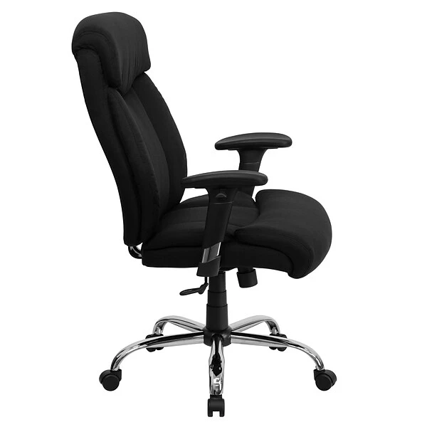 Flash Furniture HERCULES Series Ergonomic Fabric Swivel Big & Tall Executive Office Chair, Black (GO1235BKFABA) - Image 4